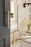Carrione Zinc Marble White / Golden Champagne Cabinet Pull 28