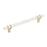 Carrione Zinc Marble White / Golden Champagne Cabinet Pull 12