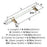 Carrione Zinc Marble White / Golden Champagne Cabinet Pull 4