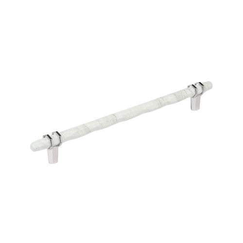 Carrione Zinc Marble White / Polished Chrome Cabinet Pull 3