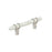 Carrione Zinc Marble White / Satin Nickel Cabinet Pull 1