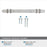 Carrione Zinc Marble White / Satin Nickel Cabinet Pull 17