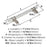 Carrione Zinc Marble White / Satin Nickel Cabinet Pull 7