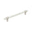 Carrione Zinc Marble White / Satin Nickel Cabinet Pull 2