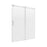 Marina Glass & Aluminum Silver Shower Door Silver 1