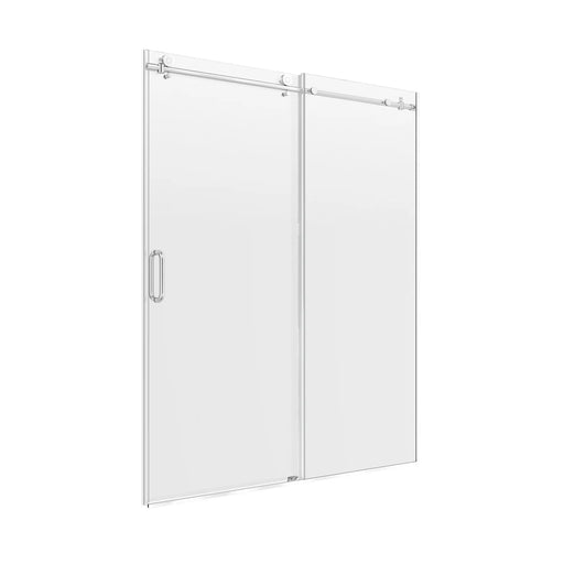 Marina Glass & Aluminum Silver Shower Door Silver 1