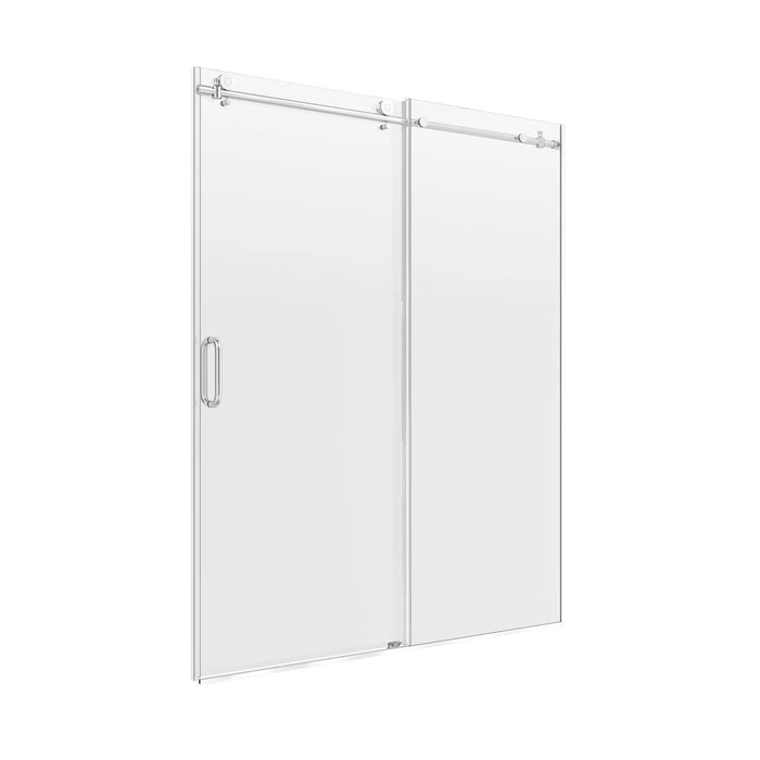 Marina Glass & Aluminum Silver Shower Door Silver 1