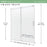 Marina Glass & Aluminum Silver Shower Door Silver 2