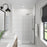 Marina Glass & Aluminum Brushed Nickel Shower Door Brushed Nickel 4