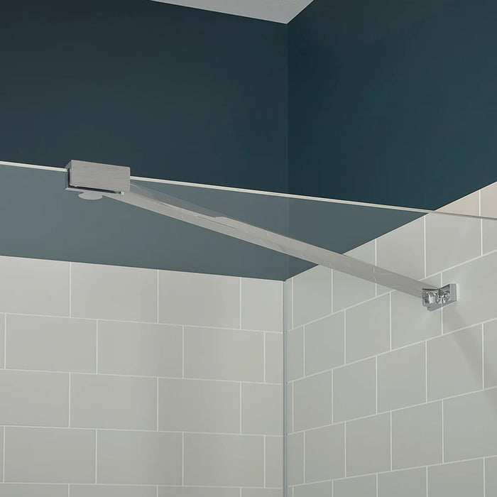 Marina Glass & Aluminum Brushed Nickel Shower Door Brushed Nickel 3