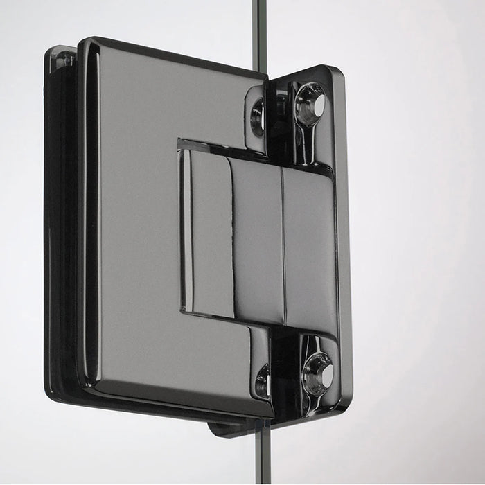 Marina Glass & Aluminum Brushed Nickel Shower Door Brushed Nickel 4