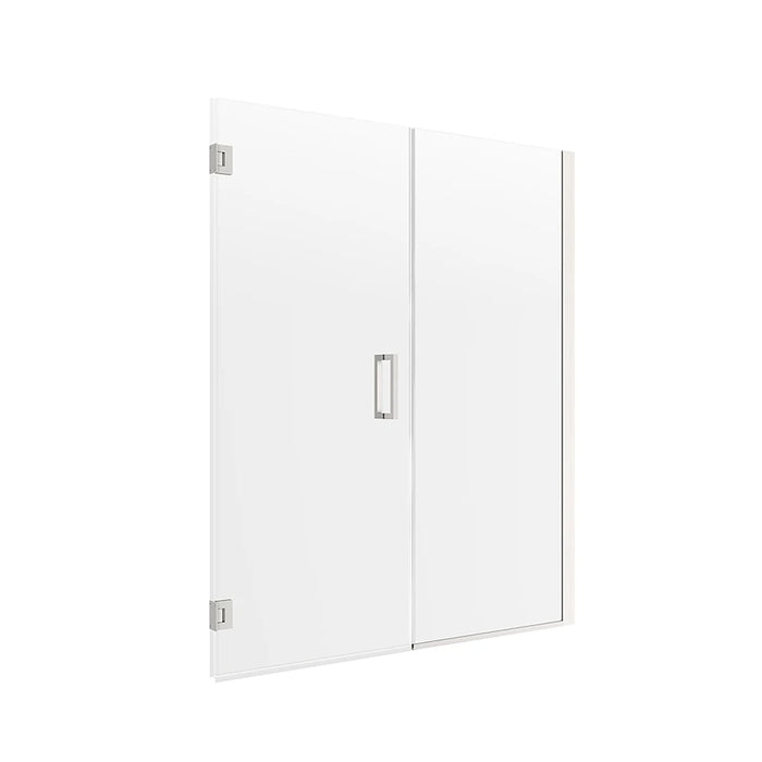 Marina Glass & Aluminum Brushed Nickel Shower Door Brushed Nickel 1