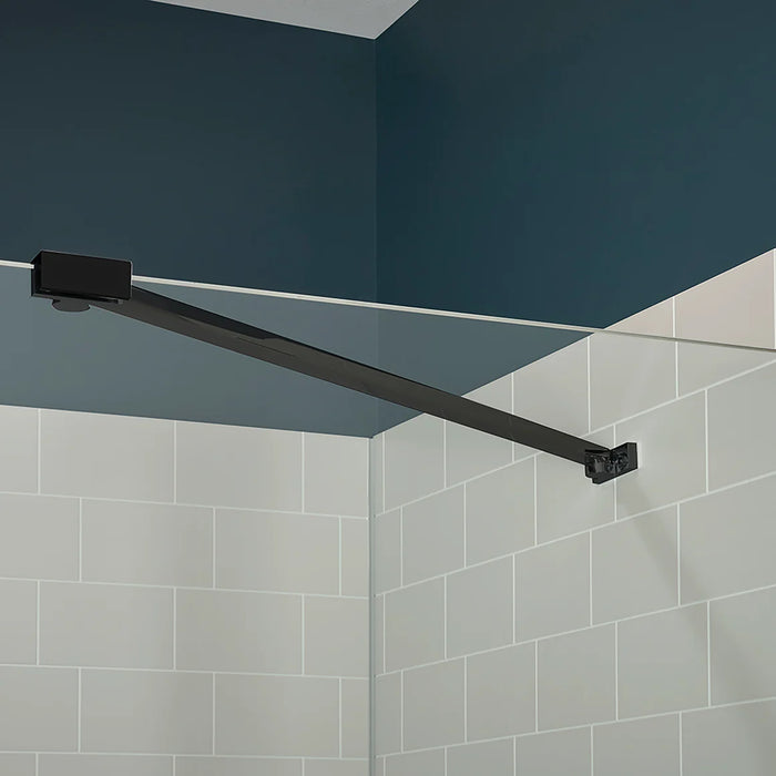 Marina Glass & Aluminum Matte Black Shower Door Matte Black 5