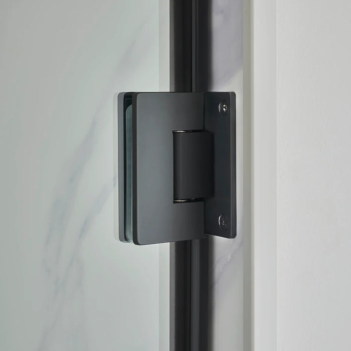 Marina Glass & Aluminum Matte Black Shower Door Matte Black 6