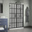 Marina Glass & Aluminum Matte Black Shower Door Matte Black 7
