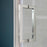 Marina Glass & Aluminum Silver Shower Door Silver 2