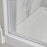Marina Glass & Aluminum Silver Shower Door Silver 3