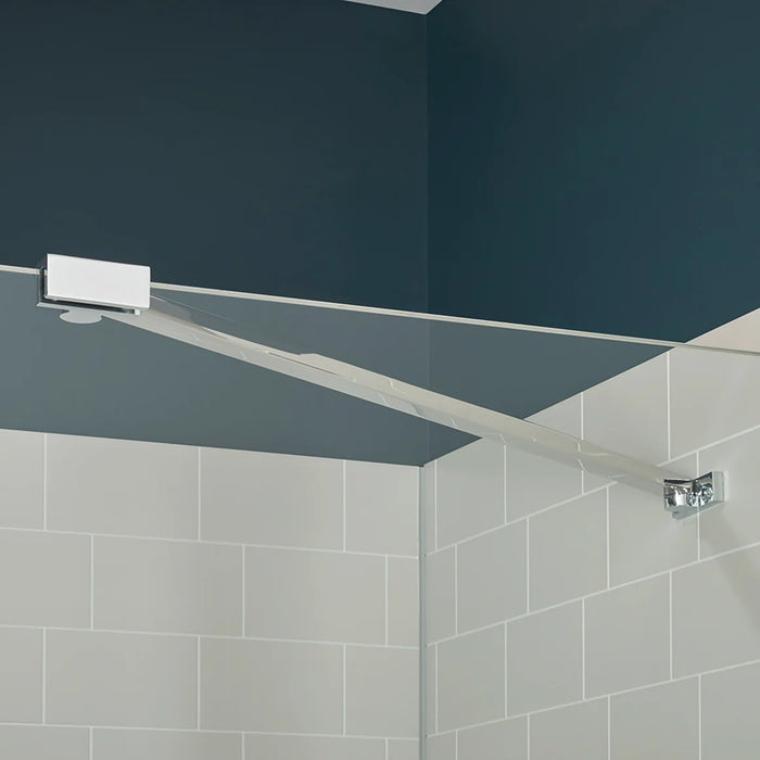 Marina Glass & Aluminum Silver Shower Door Silver 4