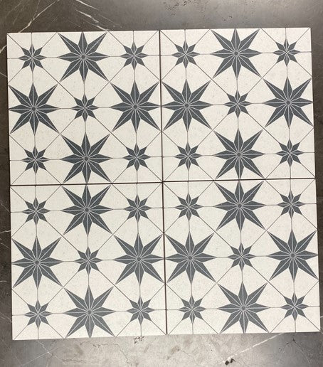 Full Tile Sample - Marmette Asteri Porcelain Tile - 8" x 8" x 3/8" Matte