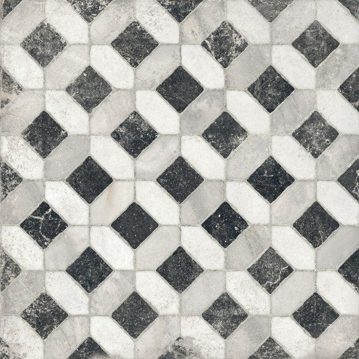 Full Tile Sample - Tagina Marmi Imperiali Decoro Danum Porcelain Tile - 24" x 24" x 10 MM Matte