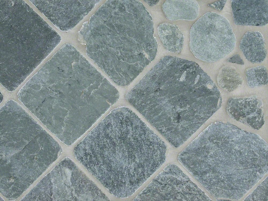 Marsh Green Slate Tile Tumbled 2