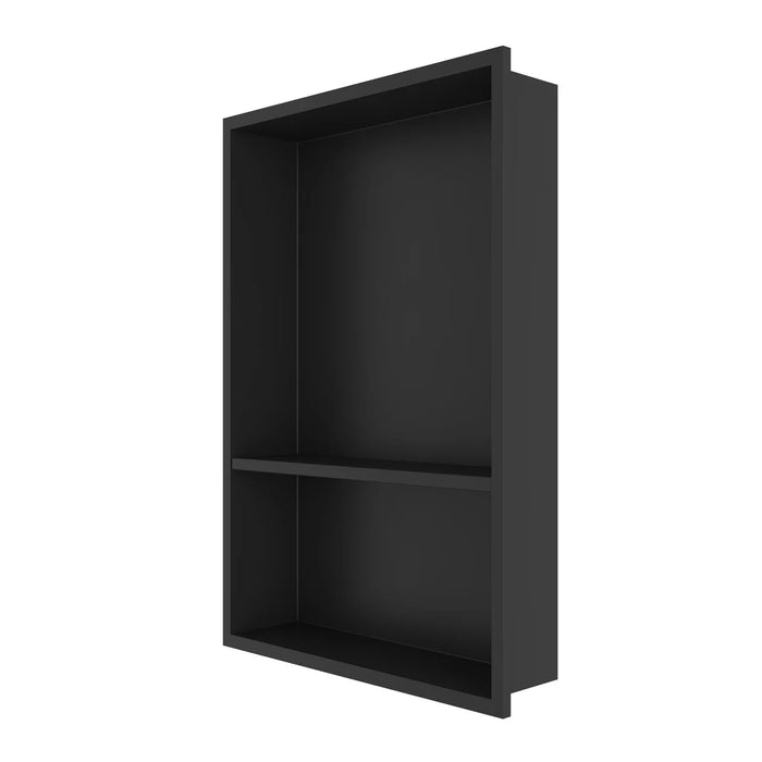 Stainless Steel Matte Black Shower Niche Matte Black 1