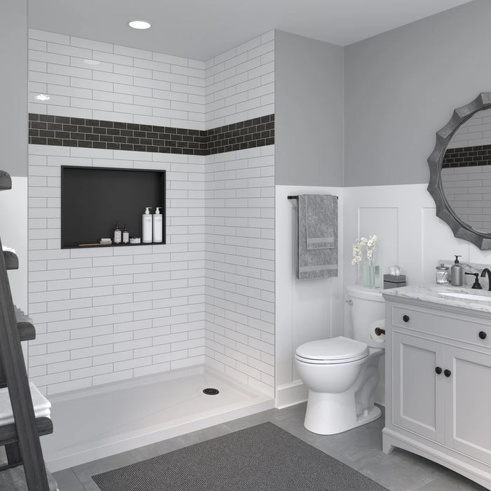 Stainless Steel Matte Black Shower Niche Matte Black 10
