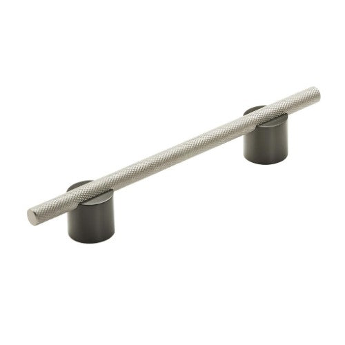 Transcendent Aluminum Matte Black / Silver Champagne Cabinet Pull 3