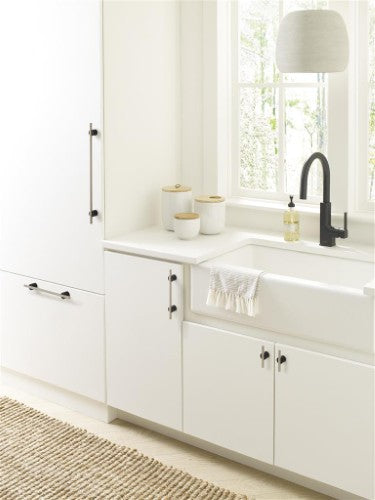 Transcendent Aluminum Matte Black / Silver Champagne Cabinet Pull 8