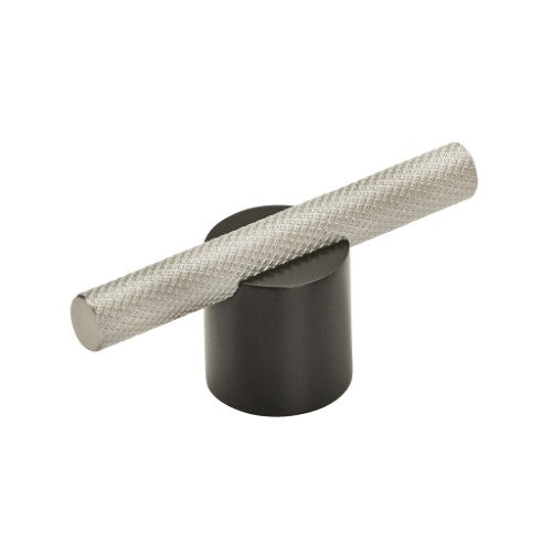 Transcendent Aluminum Matte Black / Silver Champagne Cabinet Pull 1
