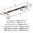 Mergence Zinc Matte Black / Champagne Bronze Appliance Pull 3