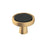 Mergence Zinc Matte Black / Champagne Bronze Cabinet Knob 1