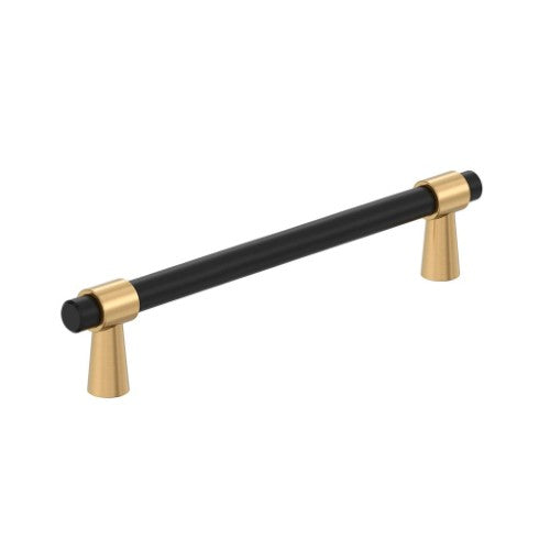 Mergence Zinc Matte Black / Champagne Bronze Cabinet Pull 6