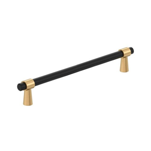 Mergence Zinc Matte Black / Champagne Bronze Cabinet Pull 7