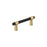 Mergence Zinc Matte Black / Champagne Bronze Cabinet Pull 1