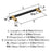 Mergence Zinc Matte Black / Champagne Bronze Cabinet Pull 11