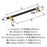 Mergence Zinc Matte Black / Champagne Bronze Cabinet Pull 12