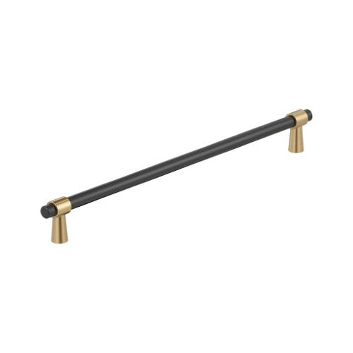 Mergence Zinc Matte Black / Champagne Bronze Cabinet Pull 4