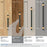 Mulino Zinc Matte Black / Champagne Bronze Cabinet Pull 25
