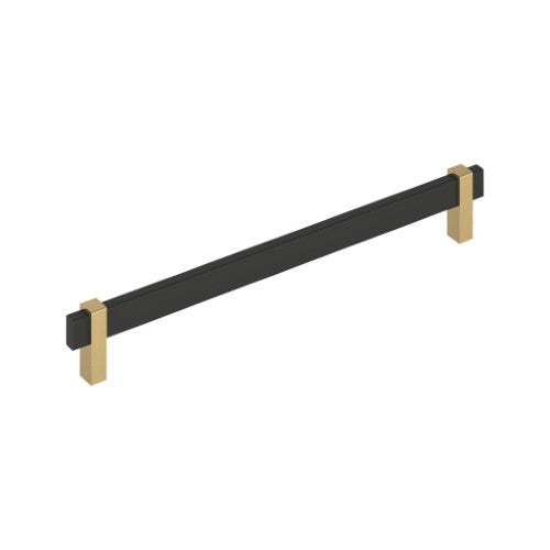 Mulino Zinc Matte Black / Champagne Bronze Cabinet Pull 7