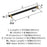 Mulino Zinc Matte Black / Champagne Bronze Cabinet Pull 14