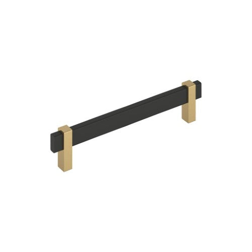 Mulino Zinc Matte Black / Champagne Bronze Cabinet Pull 4