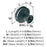 Oberon Zinc & Acrylic Matte Black / Frosted Acrylic Cabinet Knob 2