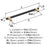 Mergence Zinc Matte Black / Golden Champagne Appliance Pull 3