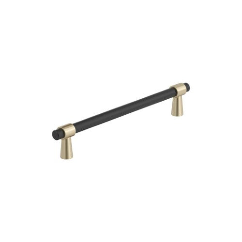 Mergence Zinc Matte Black / Golden Champagne Cabinet Pull 4