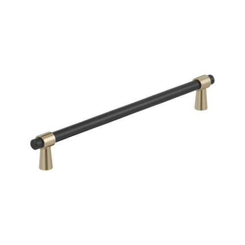 Mergence Zinc Matte Black / Golden Champagne Cabinet Pull 7