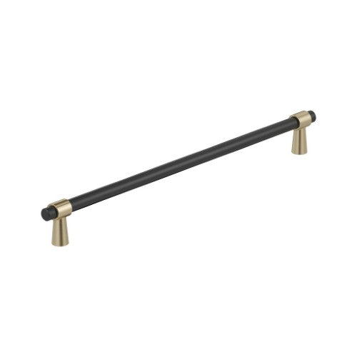 Mergence Zinc Matte Black / Golden Champagne Cabinet Pull 8