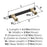 Mergence Zinc Matte Black / Golden Champagne Cabinet Pull 9