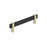 Mulino Zinc Matte Black / Golden Champagne Cabinet Pull 3