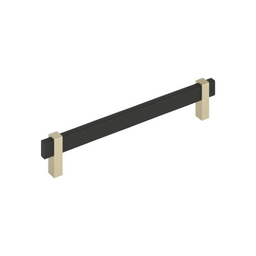 Mulino Zinc Matte Black / Golden Champagne Cabinet Pull 5